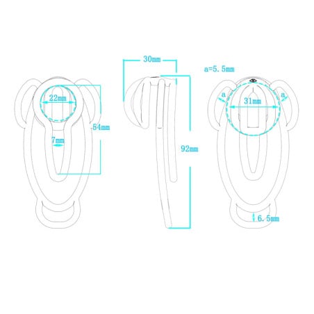 White chastity fufu with harness - Tucking