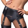Porte-Jarretelles Homme Noir Wetlook - Portes-jarretelles pour travestis