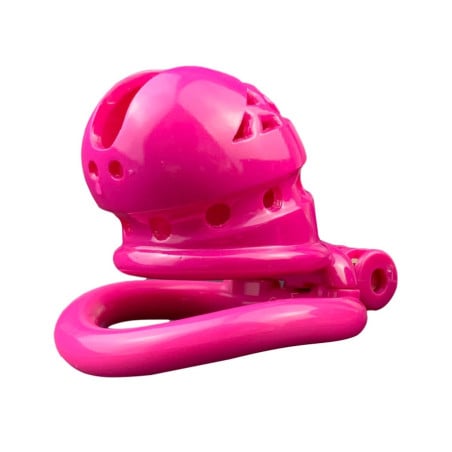 Sex Slave chastity cage M 6.5 x 3.5cm Pink - Chastity cages for cross-dressers