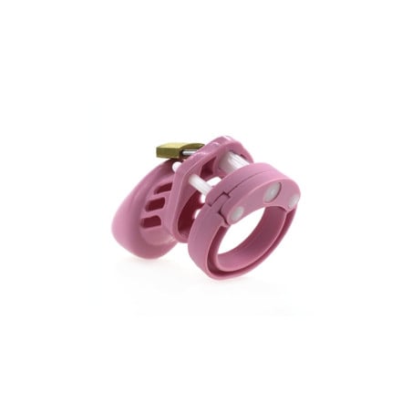 Cage de chasteté en silicone 7 x 3.3 cm Rose - Cages de chasteté pour travestis