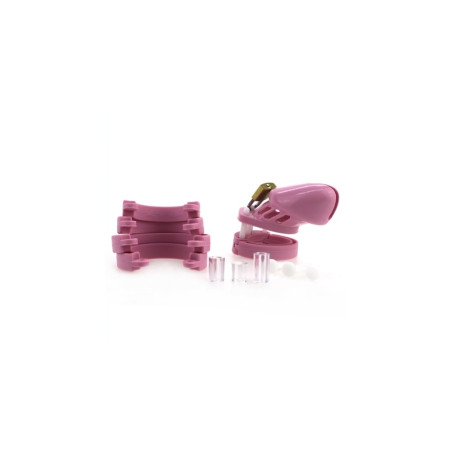 Silicone chastity cage 7 x 3.3 cm Pink - Chastity cages for cross-dressers