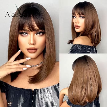 Norma brown wig - Chestnut