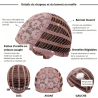 Alka brown wig - Chestnut Alka brown wig - Chestnut