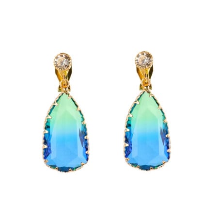 Boucle d'oreilles clips bicolore - Boucles d'oreilles à clips Boucle d'oreilles clips bicolore - Boucles d'oreilles à clips