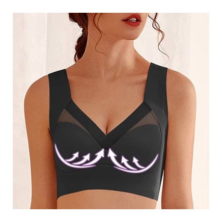 Black push-up bra - Straightening breasts Black push-up bra - Straightening breasts