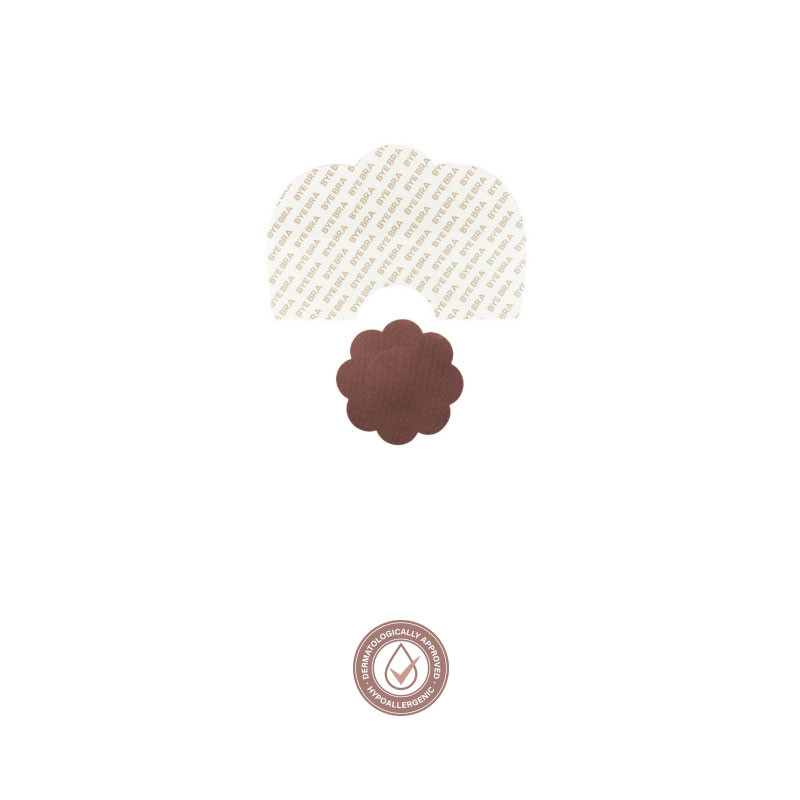 Feuilles adhésives Remonte Seins en soie Marron - Redresses seins pour travestis