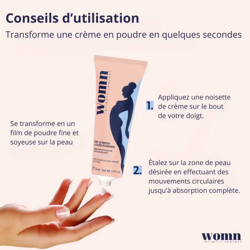 Womn Liquid Body Powder (50ml) - Hair removal