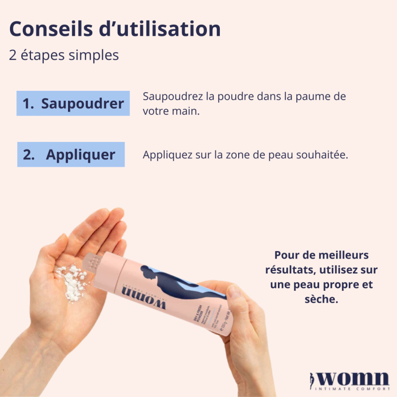 Poudre corporelle Womn (100g) - Epilation pour travestis