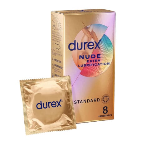 Préservatifs Nude Extra Lubrification (8 préservatifs) - Préservatifs pour travestis