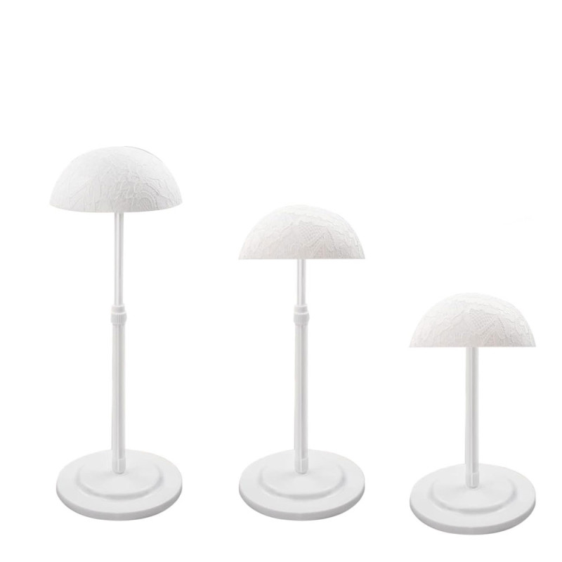 Porte perruque ajustable blanc - Entretien et accessoires pour perruque