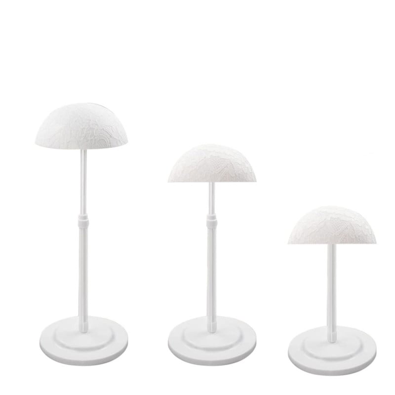 White adjustable wig holder - Care and accessories