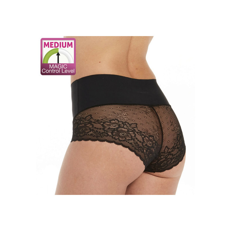 Culotte tucking noire à dentelles - Tucking