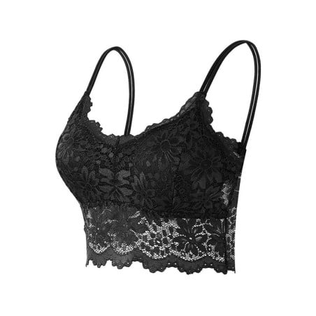 Black Lace Wireless Bra - Sexy bras