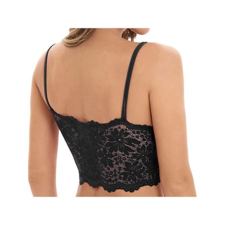 Soutien-gorge dentelles noire sans armature - Soutiens-gorge sexy pour travestis Soutien-gorge dentelles noire sans armature - Soutiens-gorge sexy pour travestis