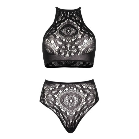 Sexy black crochet set - Sexy set for cross-dressers Sexy black crochet set - Sexy set for cross-dressers