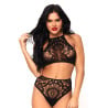 Sexy black crochet set - Sexy set for cross-dressers Sexy black crochet set - Sexy set for cross-dressers
