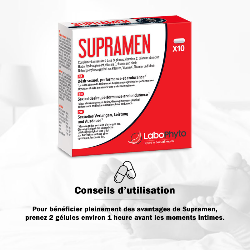 Supramen (10 gélules) - Aphrodisiaques pour travestis