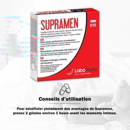 Supramen (10 gélules) - Aphrodisiaques pour travestis