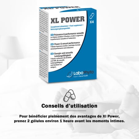 XL Power (4 gélules végétales) - Aphrodisiaques pour travestis