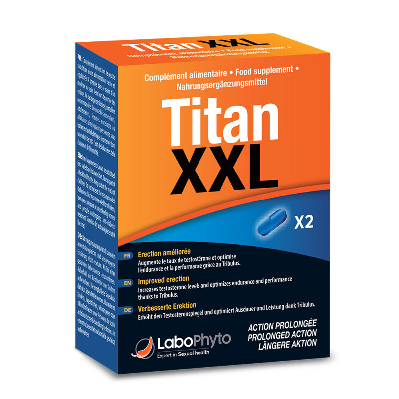 Aphrodisiaque Titan XXL (2 comprimés) - Aphrodisiaques pour travestis