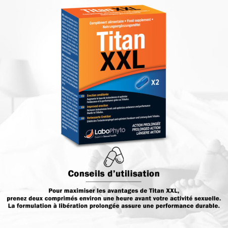 Titan XXL 2 tablets - Aphrodisiacs for cross-dressers