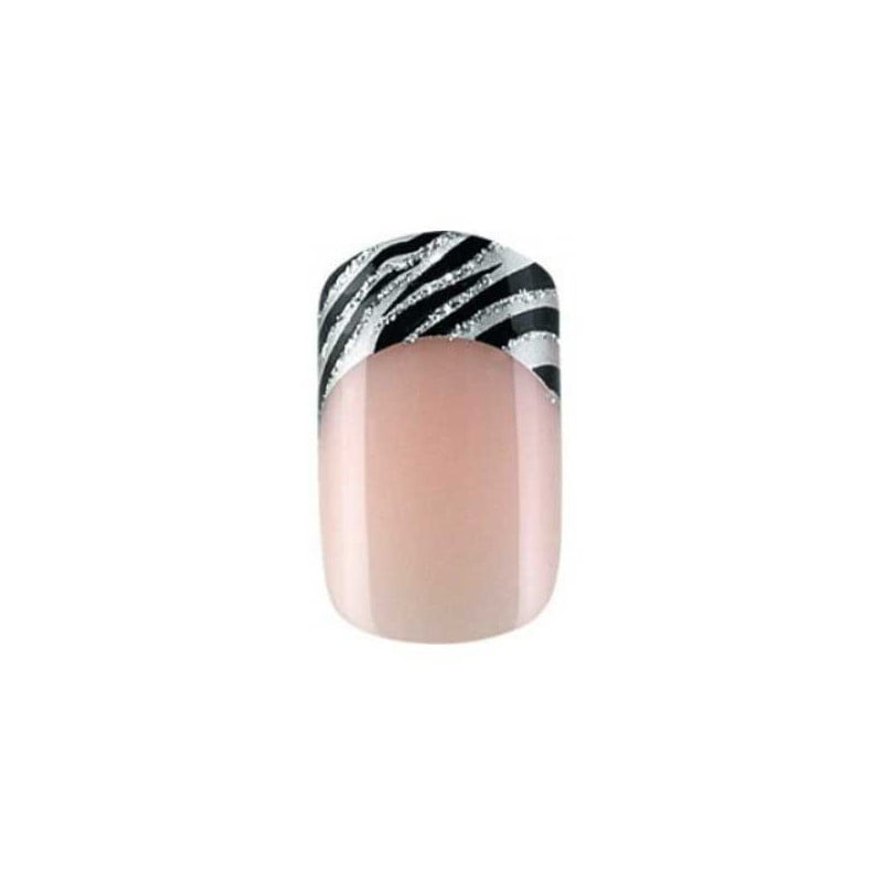 Zebra false nails - Nails for cross-dressers