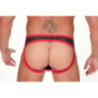 Short Open Back rouge en néoprène - Lingerie for Crossdressers