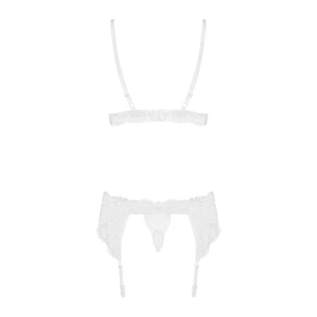 Seductive white 3-piece set - Sexy set for cross-dressers Seductive white 3-piece set - Sexy set for cross-dressers