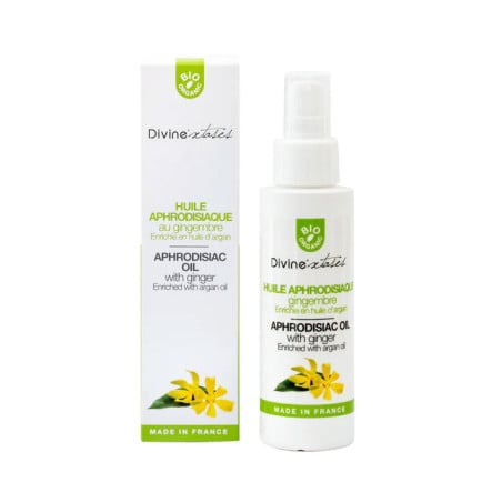 Huile aphrodisiaque Gingembre bio (100ml) - Massage érotique pour travestis Huile aphrodisiaque Gingembre bio (100ml) - Massage érotique pour travestis