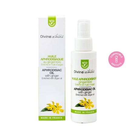 Huile aphrodisiaque Gingembre bio (100ml) - Massage érotique pour travestis