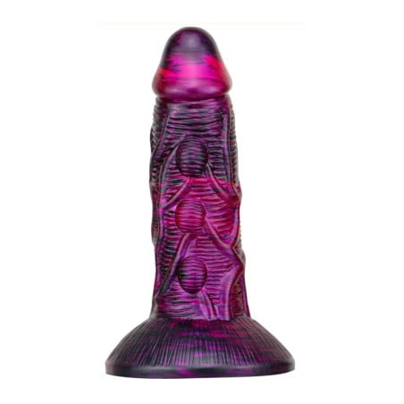 Gode Bulstrix 15 x 5.5cm Violet-Noir - Gode Alien