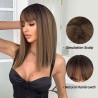 Perruque chatain Gabrielle - Perruques pour travestis Perruque chatain Gabrielle - Perruques pour travestis