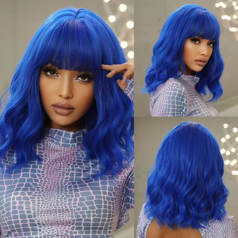Blue Whoopi Wig - Wigs