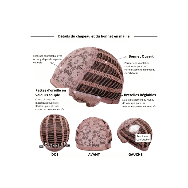 Perruque chatain Gabrielle - Perruques pour travestis
