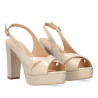 Cream Platform High Heels - Open hells and mules Cream Platform High Heels - Open hells and mules