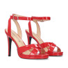 Hauts talons rouges vernis - Open hells and mules Hauts talons rouges vernis - Open hells and mules