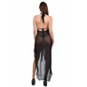 Long lace and sheer voile dress - Dresses Long lace and sheer voile dress - Dresses