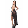 Robe longue en dentelle et voile transparent - Robes pour travestis Robe longue en dentelle et voile transparent - Robes pour travestis