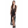 Robe longue en dentelle et voile transparent - Robes pour travestis Robe longue en dentelle et voile transparent - Robes pour travestis