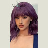 Perruque violette Karen - Perruques pour travestis Perruque violette Karen - Perruques pour travestis