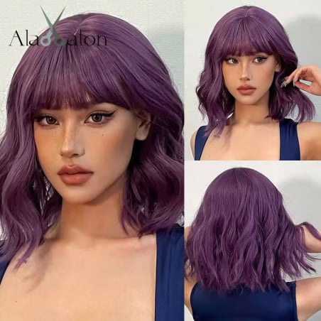 Perruque violette Karen - Perruques pour travestis