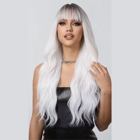 Perruque blanche Lori - Perruques blondes pour travestis Perruque blanche Lori - Perruques blondes pour travestis