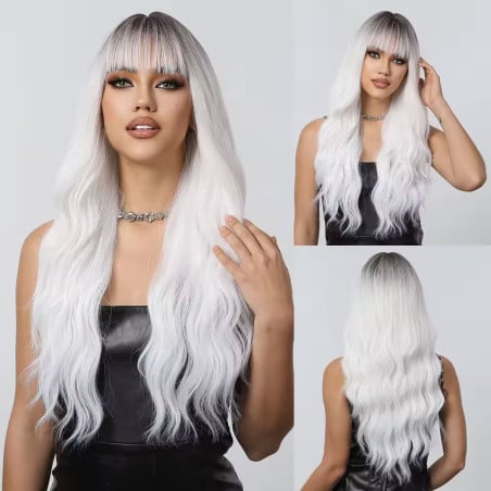 Perruque blanche Lori - Perruques blondes pour travestis