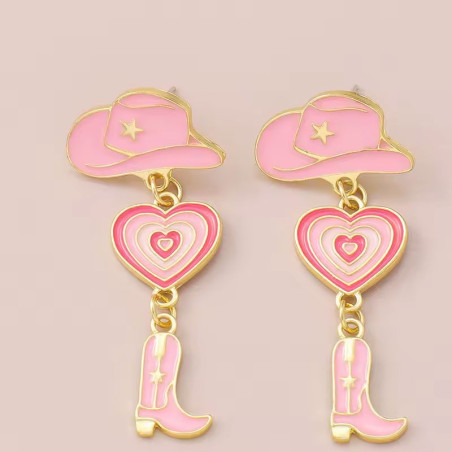 Boucles d'oreille Clips Cowgirl - Boucles d'oreilles à clips