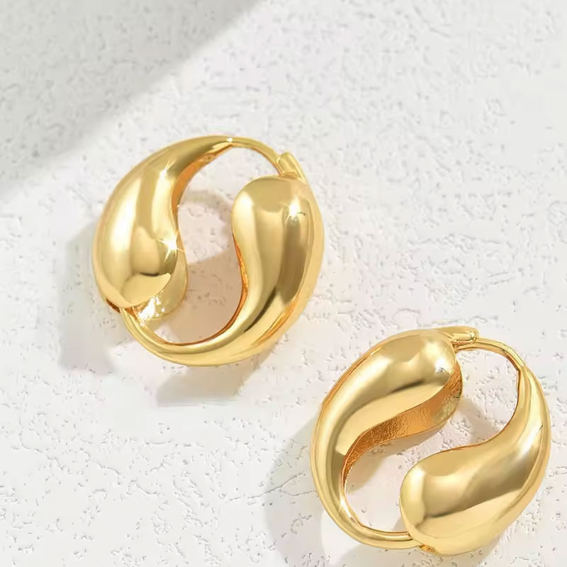 Boucles d'oreilles à Clips Ying Yang - Boucles d'oreilles à clips