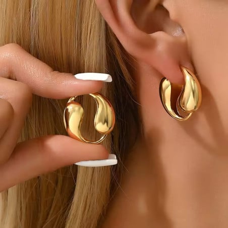 Boucles d'oreilles à Clips Ying Yang - Boucles d'oreilles à clips