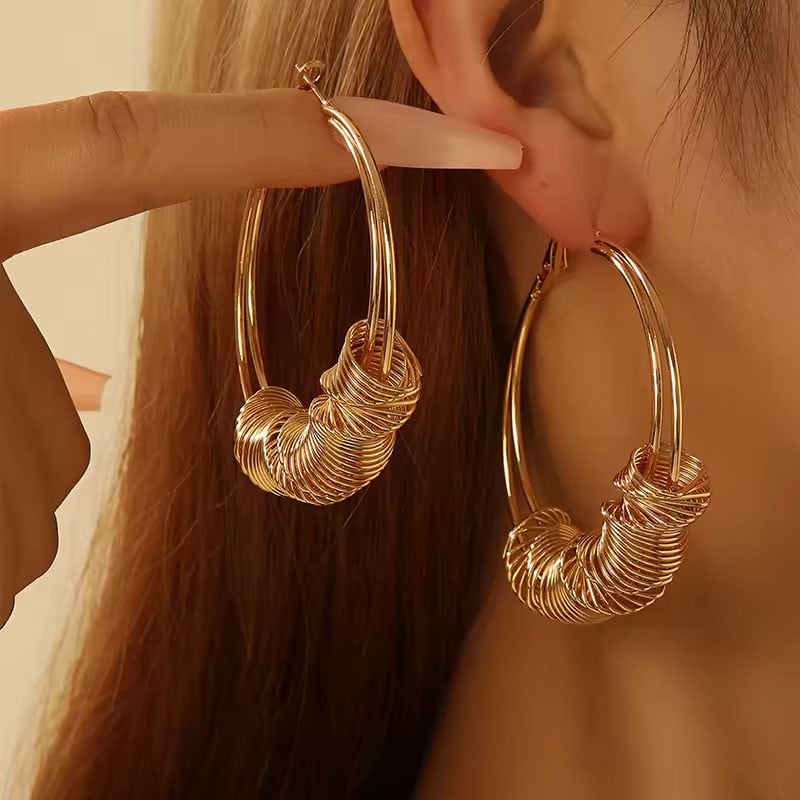 Clip-on Hoop Earrings - Clip earrings