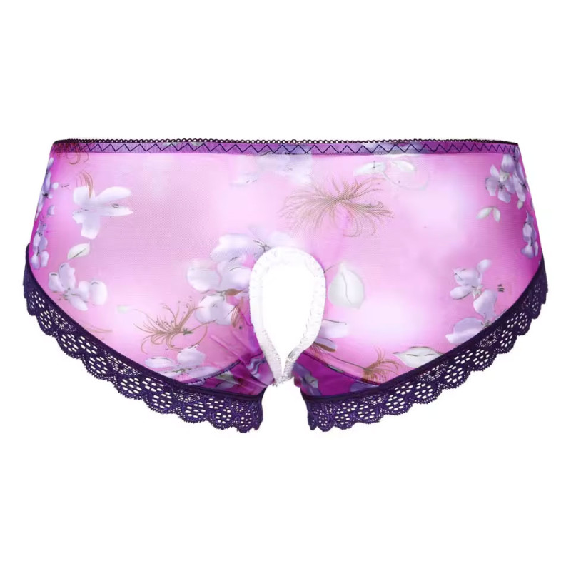 Purple Open Sissy Panties - Disguises - Sissy clothes