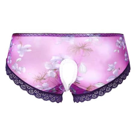 Culotte Sissy ouverte violette - Déguisements Sissy
