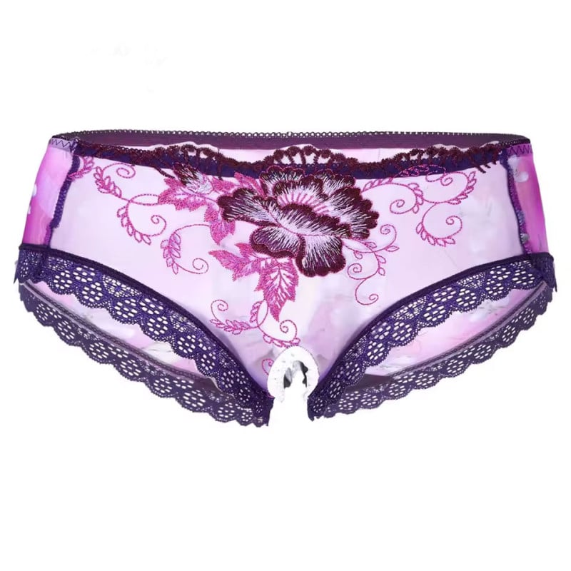 Purple Open Sissy Panties - Disguises - Sissy clothes